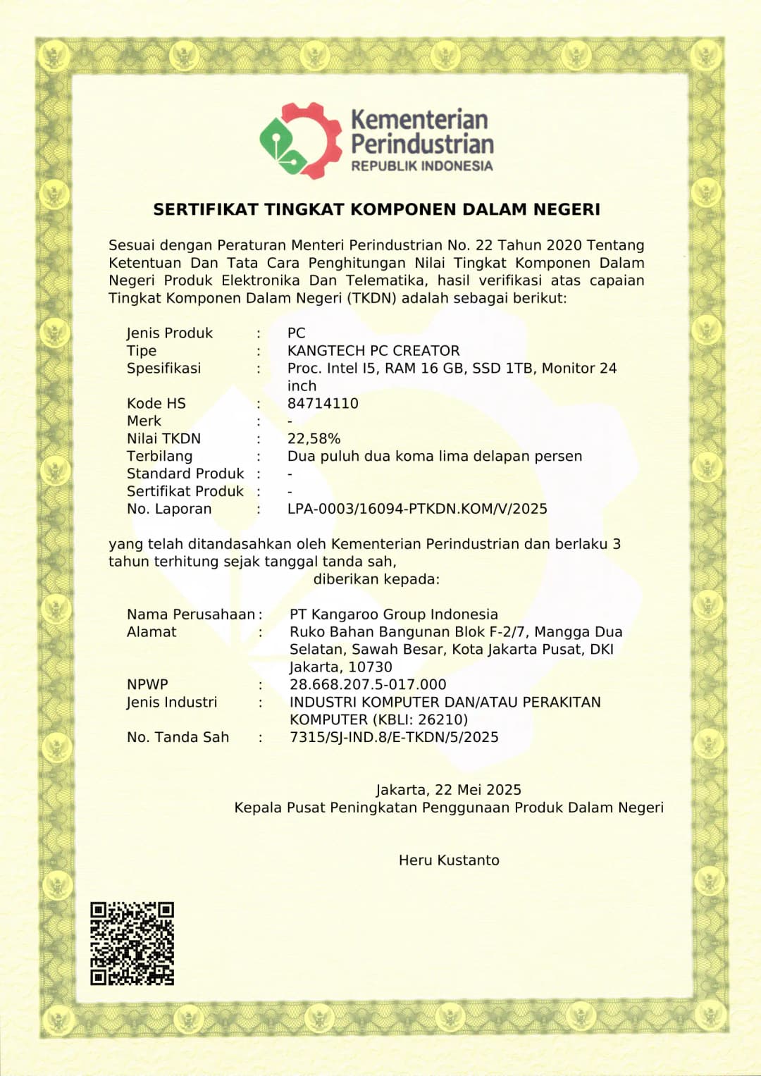 Sertifikat TKDN 2